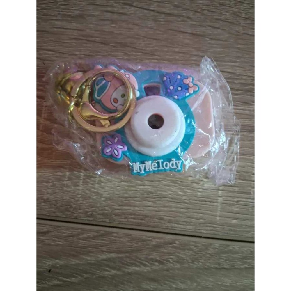 Sanrio My Melody Camera Keychain Pink Teal Kawaii Bag Charm New